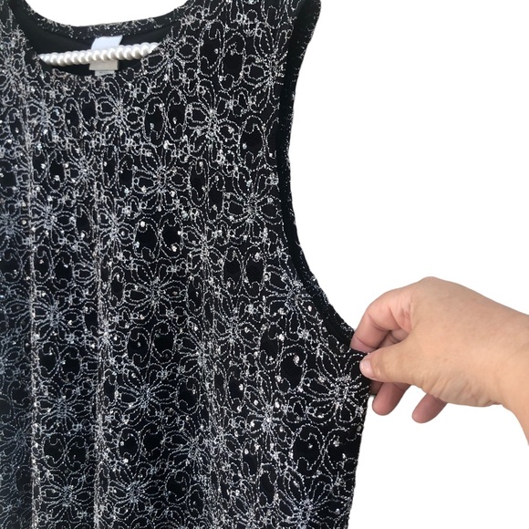 Studio C Sparkly Tank Top size 14 - Picture 3 of 8